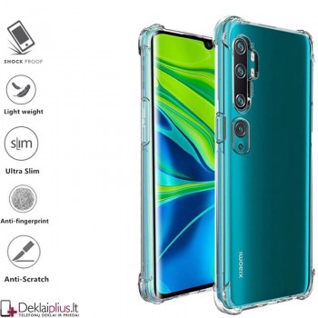 Silikoninis-Anti shock dėklas - permatomas (MI NOTE 10/NOTE 10 PRO)
